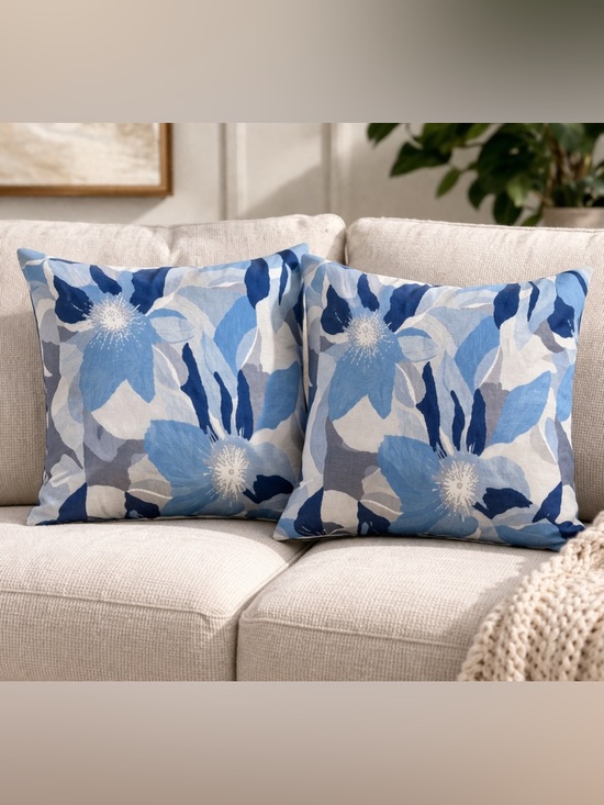 Trina Turk Other - Trina Turk (2) Pillow Shams With A Large Abstract Floral Pattern